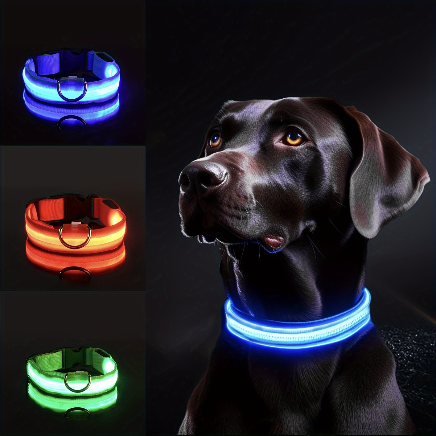 Tech Dog Accessories - Gece Güvenliği için Yansıtıcı LED Köpek