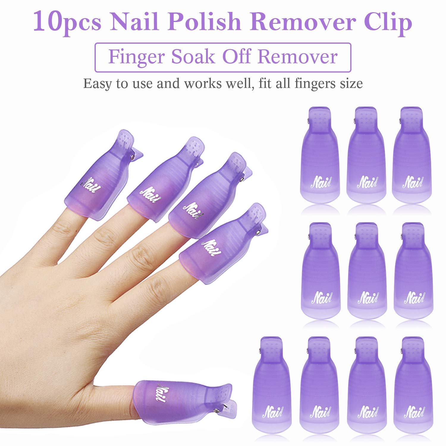 Nail Tech Accessories - 10 Adet Plastik Tırnak Sanatı Sökme