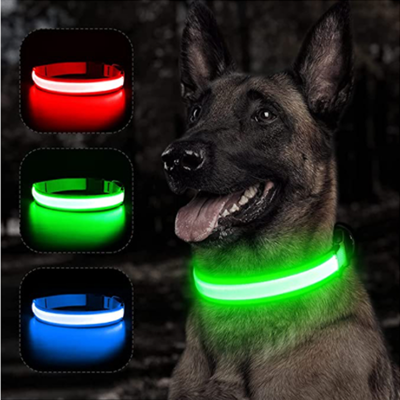 Tech Dog Accessories - USB Şarj Edilebilir Aydınlık Yaka Ayarlanabilir
