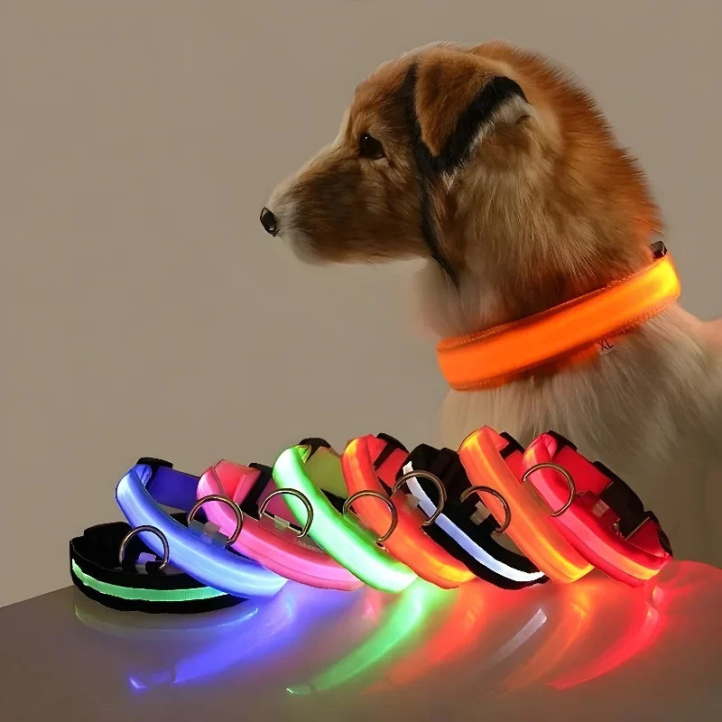 Tech Dog Accessories - Köpek Tasması Naylon LED Gece Güvenlik