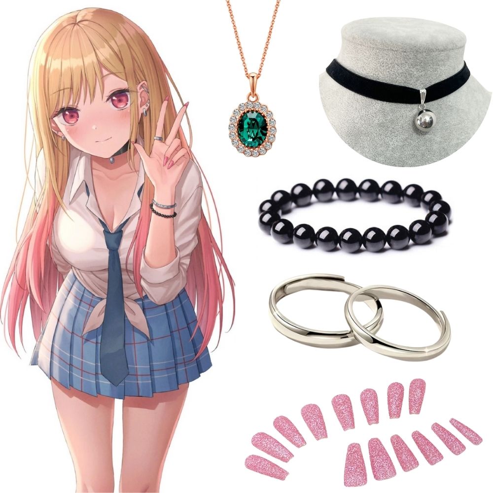 Nail Tech Accessories - Kitagawa Marin Küpeler Kolye My Dress