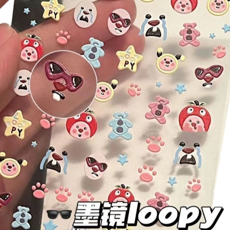 Loopy 3D kabartmalı çıkartma,  - Nail Tech Accessories incelemesi ve fiyatı