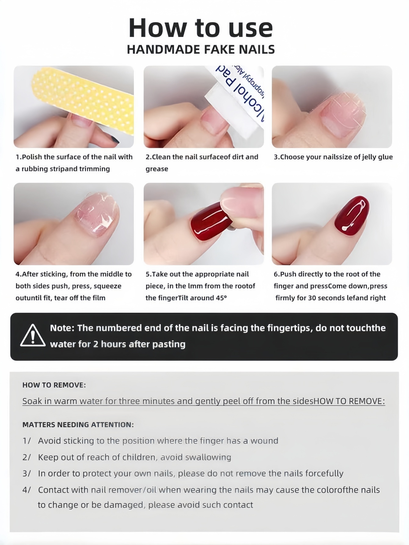 10 Uzun Trapez Şeklinde Takma  - Nail Tech Accessories incelemesi ve fiyatı