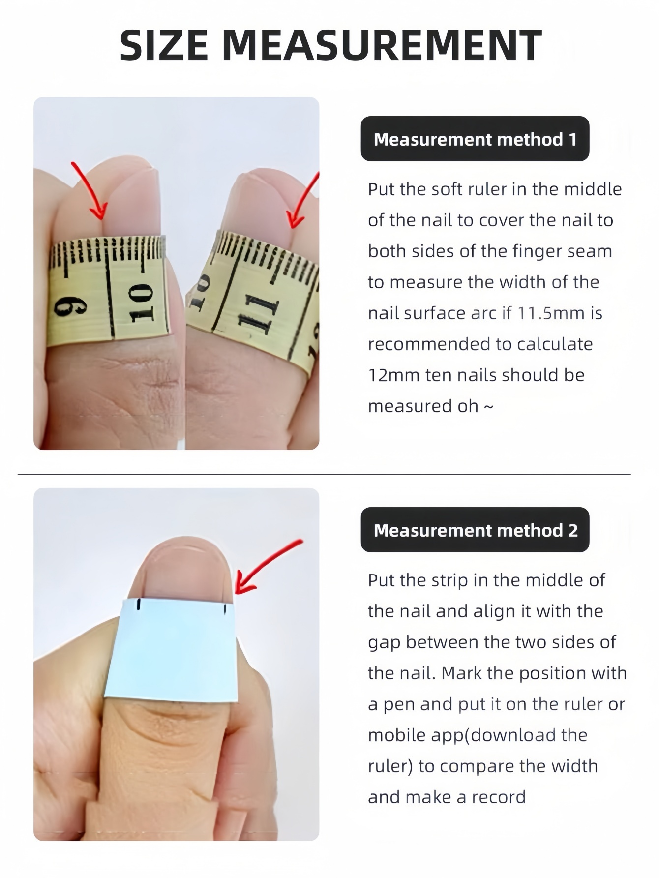 10 Uzun Trapez Şeklinde Takma  - Nail Tech Accessories incelemesi ve fiyatı